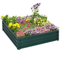 Raised Garden Bed Gardner Frame Outdoor Planter Kit Flower Vegetables Green