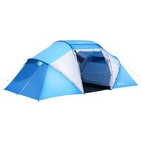 Camping Tent Hiking Shelter Backpacking Tent Spacious Sturdy Stable Blue&White