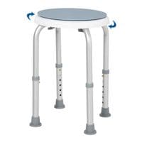 360 Degree Swivel Seat Bath Shower Stool Adjustable Height w/Aluminium Frame