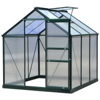 Polycarbonate Walk-In Garden Greenhouse Aluminum Frame Outdoor Plants Grow845-058