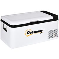 12v Portable Car Refrigerator w/Inner LED Light for Campervan RV Boat TravelC00-038V70BK