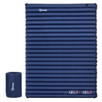 Portable Inflatable Bed Double Mattress Camping Sleeping for Travel Blue
