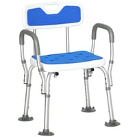 EVA Padded Shower Chair for The Elderly and Disabled Adjustable Shower Stool