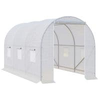 Steel Frame Garden Garden Greenhouse Walk-in Grow Polytunnel Planting Anti-UV845-072