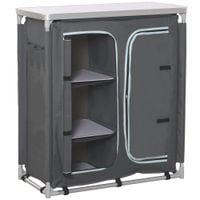 Travel Camping Outdoor Kitchen Cupboard Table Storage Organiser BackyardsA20-159