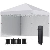 3 X 3 (M) Pop Up Gazebo Event Shelter with 2 Sidewalls, Weight Bags84C-403V00WT