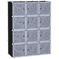 DIY Wardrobe Portable Interlocking Plastic Modular Closet Cabinet Cube Organiser