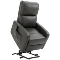 Riser Recliner Chairs for The Elderly, PU Leather Lift Chair with Remote, Grey