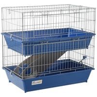 2-Tier Small Animal Cage for Rabbit Ferret Chinchilla w/Accessories Ramp