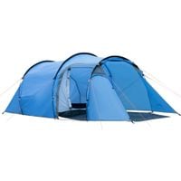 3 Man 2 Room Tent Camping Tent with Living Area Air Vents Blue
