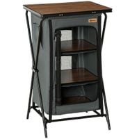 Aluminium Camping Cupboard Foldable Kitchen Station Portable W/Carrying Bag