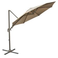 3 (M) Garden Roma Parasol Sun Umbrella Hanging Cantilever Parasol Canopy w/Base