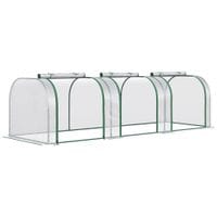 Tunnel Greenhouse Green Grow House Steel Frame Garden Backyard w/Zipped Doors845-234V04CR