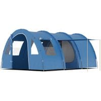 5-6 Man Family Tent Camping Tent with Two Room, Floor and Carry Bag