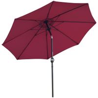 2.7M Patio Umbrella Canopy Tilt Shelter Sun Shade Aluminium with Crank Outdoor84D-023WR