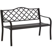 Antique Style Outdoor Cast Iron Front Porch Bench Path Chair Seat Outdoor