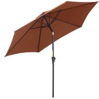 Patio Umbrella Parasol Sun Shade Tilting with Crank Garden Aluminium 2.7M84D-032CF