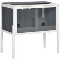Wooden Hamster Cage, Small Animal Hutch W/Top Shelf, Huts, Spacious Room