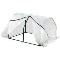 Mini Tunnel Greenhouse Warm House Shelter Plant Shed Portable Steel Frame 2FT