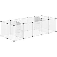 DIY Pet Playpen, 18 Panels Metal Small Animal Cage, for Guinea Pigs, Hedgehogs