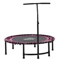 Trampoline Outdoor Bouncer Jumper 3-Level Adjustable Handle Adult Kid - Pink