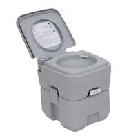 20L Mobile Camping Toilet Portable Travel Chemical Wc Outdoor Handle Grey