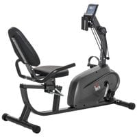 Exercise Training Workout Stationary Recumbent Bike W/Lcd Monitor & Pad Holder