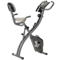 2-In-1 Upright Exercise Bike Adjustable Resistance Fitness Home Cycle RecumbentA90-196GY