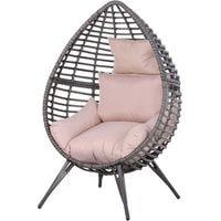 Garden Rattan 2 Seater Wicker Glider Double Bench Chair Black Armchair Patio New