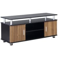 TV Cabinet Stand Entertainment Center Media Furniture Unit Console Black, Walnut