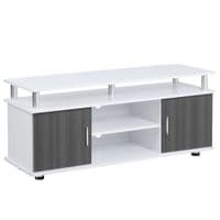 TV Cabinet Stand Entertainment Center Media Furniture Unit Console Grey, White
