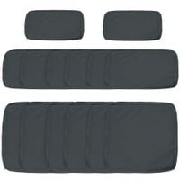Garden Rattan Sofa Set Cushion Polyester Cover Replacement No Cushion Grey