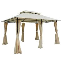Garden Gazebo Party Tent Pivillion Shelter Curtains Sidewalls Steel 4m X 3m01-0154