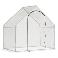 Walk-In Greenhouse Outdoor Garden Growing Plant Shelter Steel Frame PE Cover845-501