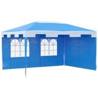 4 X 3 M Garden Gazebo Outdoor Canopy Marquee Party Tent Shelter Blue
