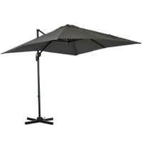 Square Cantilever Roma Parasol 360 Rotation with Hand Crank & Base84D-051V00GY