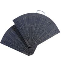 2pc Flabelliform Parasol Base Resin Umbrella Weights for Cantilever Parasol