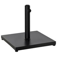 35/38/48MM Steel Square Parasol Stand Base 18KG FCM Knob Black