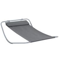 Single Outdoor Garden Relaxing Day Bed Patio Sun Lounger Hammock Grey