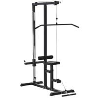 Exercise Pulldown Machine, Dip Station Power Tower Stand Adjustable Positions