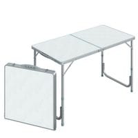 4FT Folding Portable Aluminum Table with Hight Adjustment Camping Picnic Party