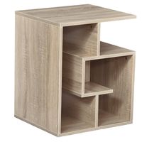 3-Tier Side End Table Open Shelves Storage Coffee Book Magazine Desk Shelving833-541AK