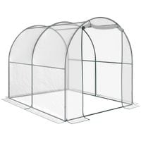 Transparent Polytunnel Greenhouse Poly Tunnel Green House Steel Frame PVC Cover