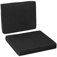 2 Piece Cushion Seat Cushion Back Pad for Rattan Furniture Indoor Outdoor