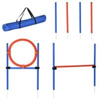 Pet Agility Set Training Play Kit Dog Jump Hoop Poles Tunnel Obedience EquipmentD07-002
