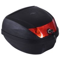 28L Motorcycle Tail Box Helmet Top Case Storage Trunk Carrier Mount Rack
