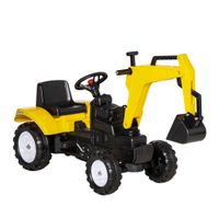 Kids Toddler Ride-On Toy Pedal Digger Pretend Play Construction Car with Horn