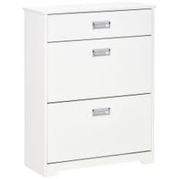 Tipping Shoe Cabinet Hall Organizer with Flip Drawers for Entry Porch 16 Pairs