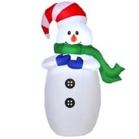 4ft Inflatable Snowman LEDs Inflator for Outdoor Christmas Decoration for Lawn