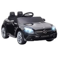 Benz SLC 300 Licensed 12V Kids Electric Cars W/Parental Remote for 3-6 Years370-222V70BK